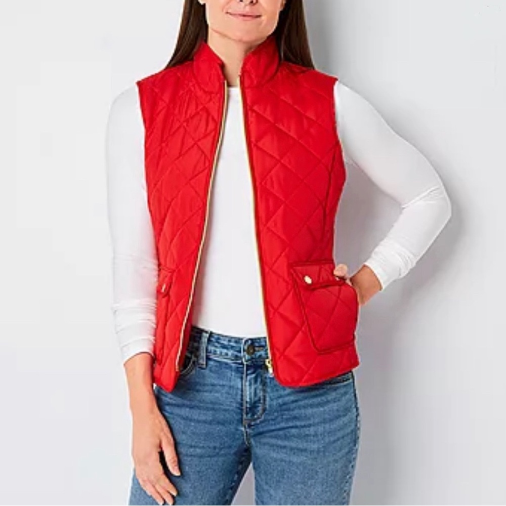 St. John’s Bay Red Vest, XL